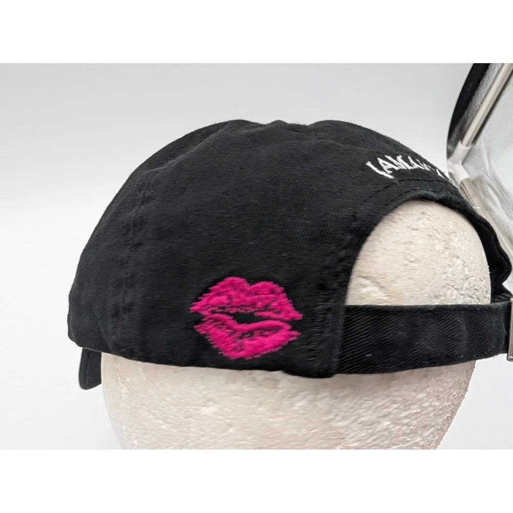 Margaritaville Woman To Blame Jamaica W.I. Black Cotton Baseball Hat Cap Pink